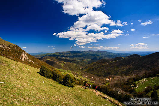 View from the Taga mountain onto Catalonia