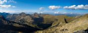 Travel photography:Mountain paronama seen from the ascent to the Aneto, Spain