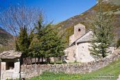 Travel photography:Church near Ogassa at the foot of Taga mountain, Spain