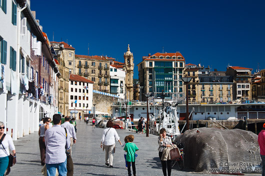 Houses at San Sebastian port