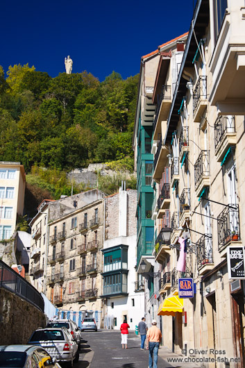 Houses at the port in San Sebastian