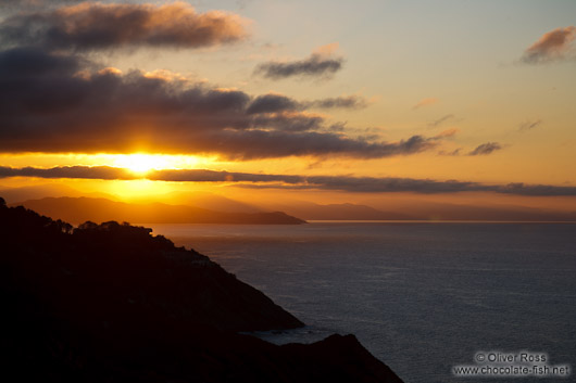 Sun set in San Sebastian