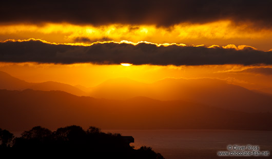 Sun set in San Sebastian