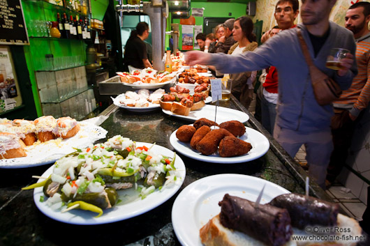 San Sebastian pinchos (pintxos)