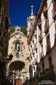 Travel photography:The Basilica of Saint Mary of the Chorus (Basílica de Nuestra Señora del Coro) in San Sebastian, Spain