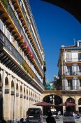 Travel photography:The plaza de la constitución (constitution square) in San Sebastian, Spain