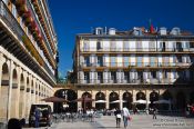 Travel photography:The plaza de la constitución (constitution square) in San Sebastian, Spain