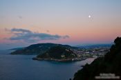 Travel photography:Dusk over San Sebastian, Spain