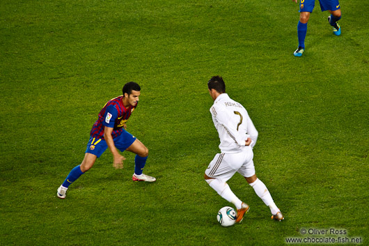 Cristiano Ronaldo with Pedro Rodríguez