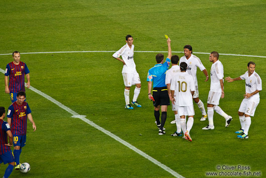 Yellow card against Sami Khedira