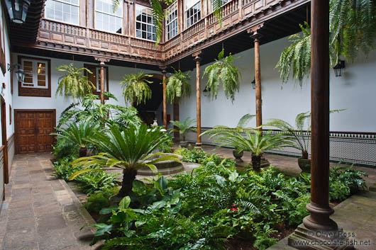 Patio in a house in San Cristobal de la Laguna