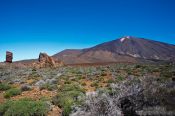 Travel photography:View of the Roques de García with Teide Volcano, Spain