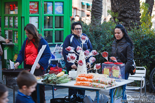 Selling sweets in Valencia´s old towm