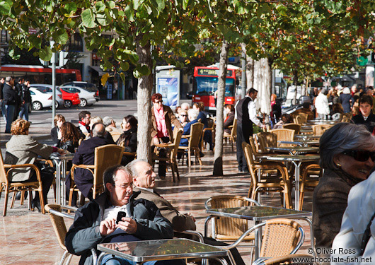 Street cafe in Valencia