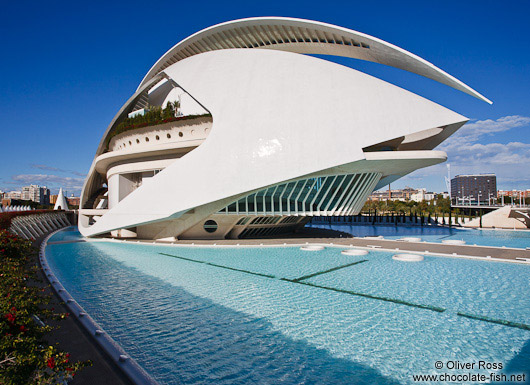 The Palau de les Arts Reina Sofía opera house in Valencia