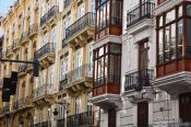 Travel photography:Houses in Valencia´s old town, Spain