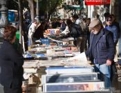 Travel photography:Book vendors in Valencia, Spain