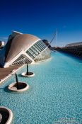 Travel photography:View of the Hemispheric in the Ciudad de las artes y ciencias in Valencia, Spain