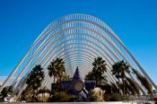 Travel photography:L´Umbracle in the Ciudad de las artes y ciencias in Valencia, Spain