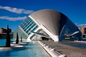 Travel photography:View of the Hemispheric in the Ciudad de las artes y ciencias in Valencia, Spain