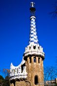 Travel photography:Buidling in Barcelona´s Park Güell, Spain