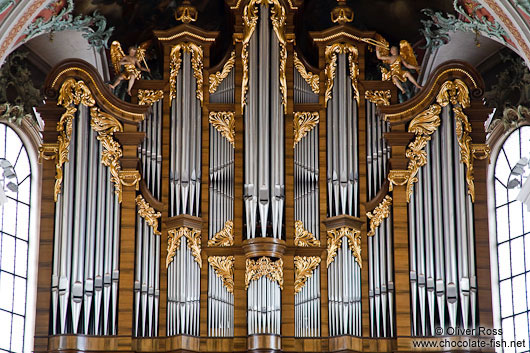 Organ in the Sankt Gallen Stiftskirche church