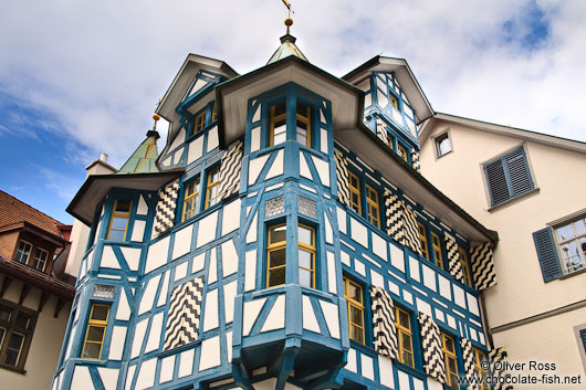 Half-timbered house in Sankt Gallen 