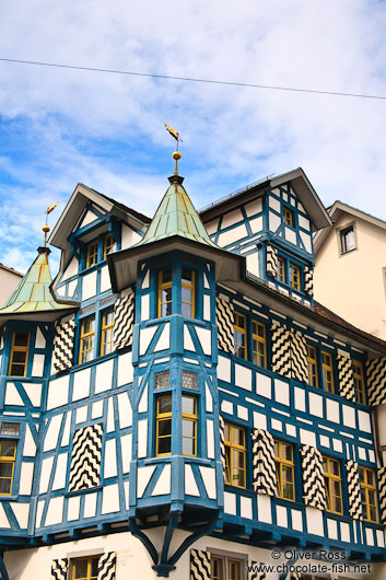 Half-timbered house in Sankt Gallen 
