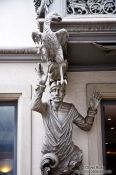 Travel photography:Facade detail in Sankt Gallen , Switzerland