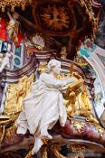 Travel photography:Pulpit inside the Sankt Gallen Stiftskirche church, Switzerland