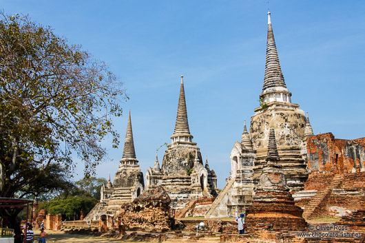 Main stupas in Ayutthaya