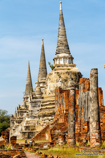 Main stupas in Ayutthaya
