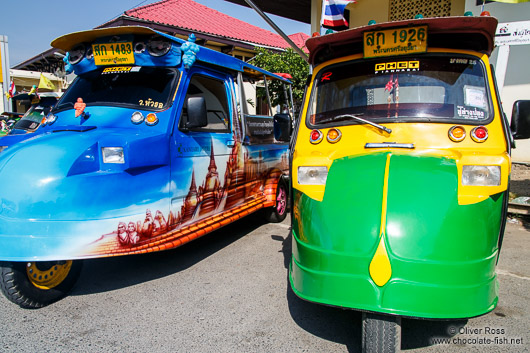 Local tuk-tuks in Ayutthaya