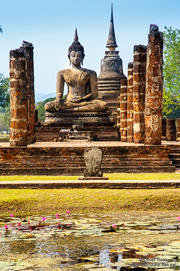 Giant Buddha at the Sukhothai temple complex