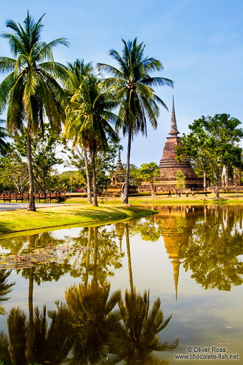 Stupas at the Sukhothai temple complex