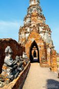 Travel photography:Khmer style temple in Ayutthaya, Thailand