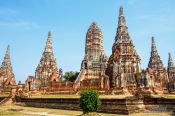 Travel photography:Khmer style temple in Ayutthaya, Thailand