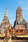 Travel photography:Khmer style temple in Ayutthaya, Thailand