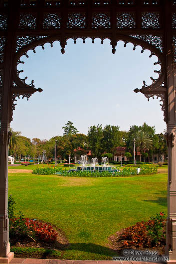 View of the garden in front of the Dusit Palace Throne Hall