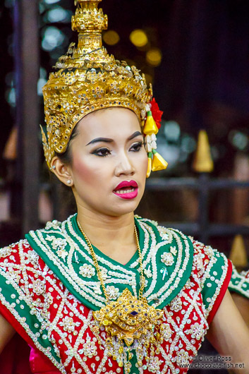 Girl in traditional Thai dance costume