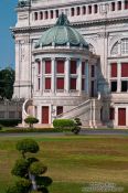 Travel photography:Facade detail of Dusit Palace , Thailand