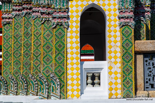 Facade detail at Wat Phra Kaew, the Bangkok Royal Palace