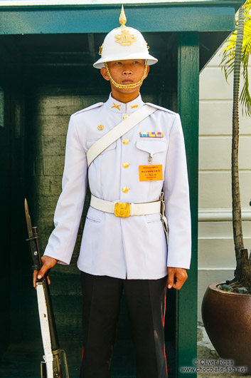 Royal guard at Wat Phra Kaew, the Bangkok Royal Palace