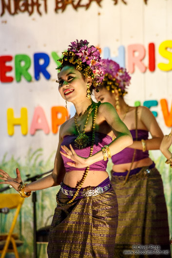 Christmas dance performance in Chiang Rai