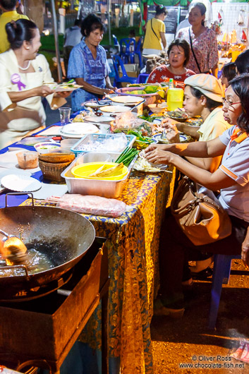 Eating Pat Thai in Trang