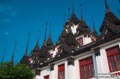 Travel photography:Wat Rajanadda in Bangkok, Thailand