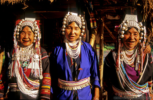 Akha women in Chiang Rai province