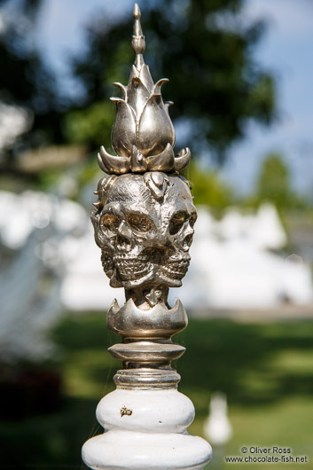 Fencepost at the Chiang Rai Silver Temple