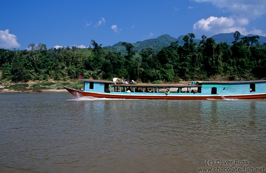 Passenger boat on the Mekong River
