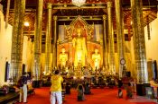 Travel photography:Inside Wat Chedi Luang Worawihan in Chiang Mai, Thailand